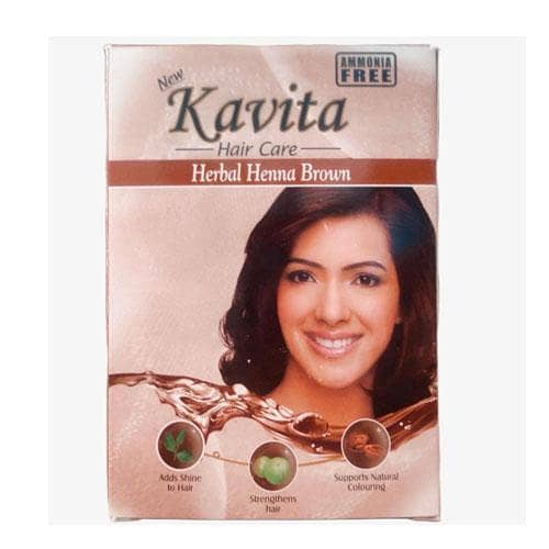 Kavita Hair Care Herbal Brown Henna 6X 10 Gram Powder Natural Coloring in pakistan