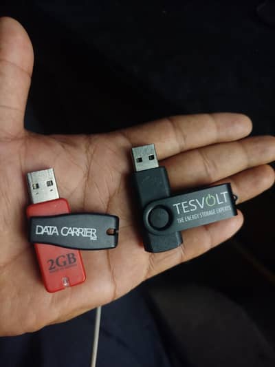 2GB USB Flash Drives (Made in Malaysia) – 2 Pieces for Rs. 500