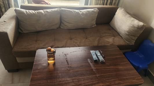 Wooden 5 Seater Sofa Set