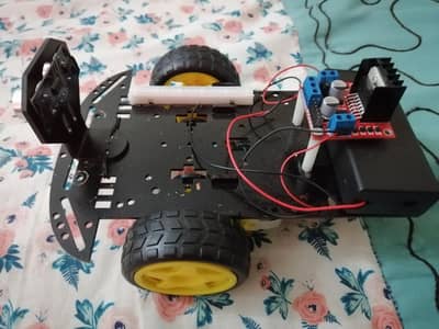 Line Following and Obstacle Avoiding Robot w/ rechargable battery pack