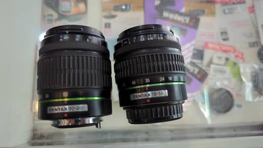 Pentax 18-55 lens & 50-200 lens available 03249107656