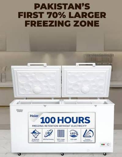 Negotiable Urgent Without Electricity 100 hours Double Door Haier ref