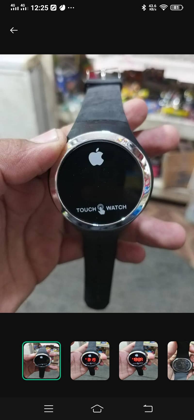 Touch led light watch 0