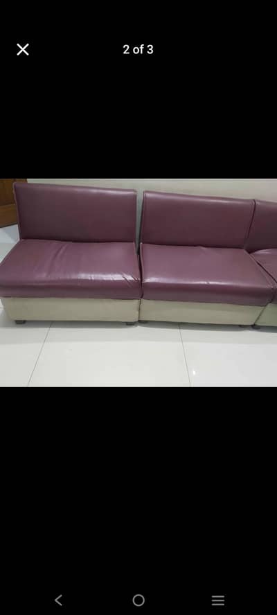 L-Shaped Sofas. Total 7 available ' with one Side & 01 Centre Table