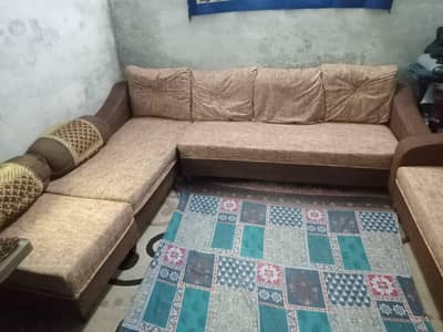 L-Shape Corner Sofa Set for Sale