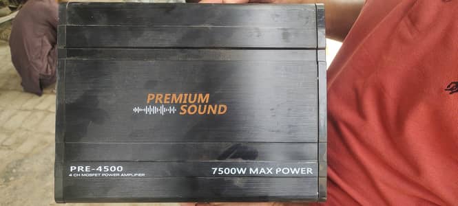 Kenwood 10 Inch Woofer with Box + Premium Sound 4 Channel Amplifier