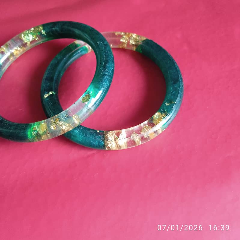 resin bangles . 3