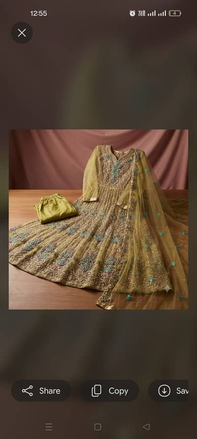 Full embroidered maxi for girls