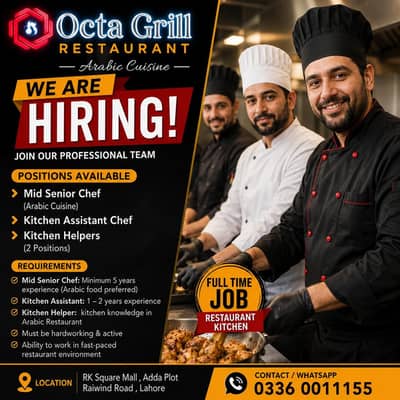 Mid senior Arabic Chef