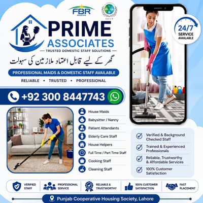 House Maids Babyistter Couple Nurse Patient Care Helper Maid Available