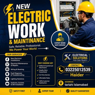 Professional Electrical Installation, Repair & Maintenance Services