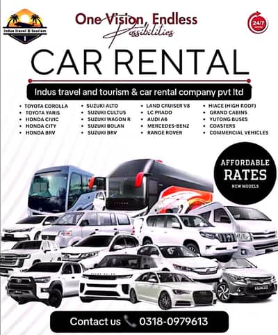 All types of cars for rent