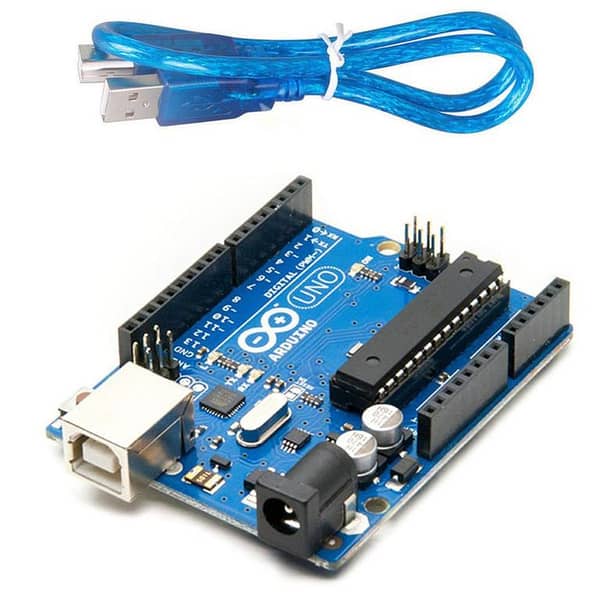 Uno R3 With USB Cable – ATmega328 Microcontroller Board Kit for Arduino Projects
