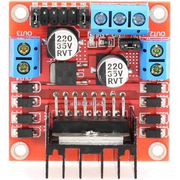 L298N Motor Drive Dual H-Bridge Driver Module – Logic 5 V, Drive 5-35 V for Arduino & Robotics