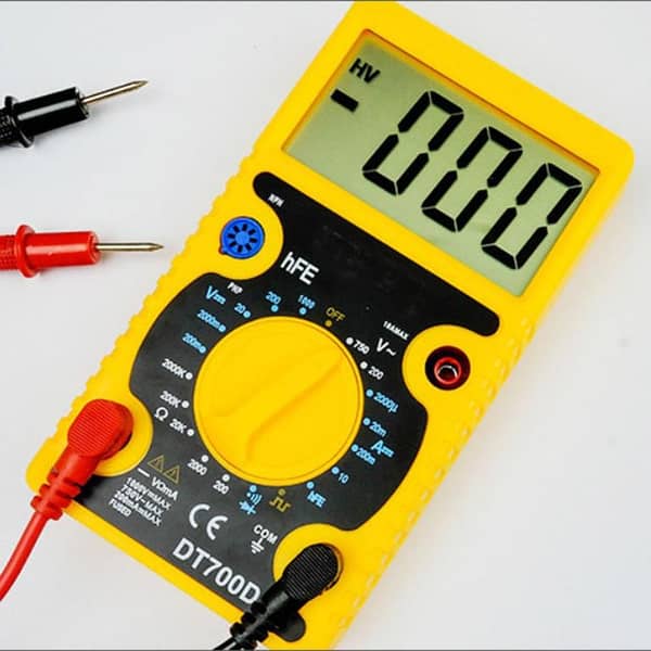 DT700D LCD Digital Multimeter Buzzer Capacitance Volt Ohm Tester Ampere AC/DC DMM