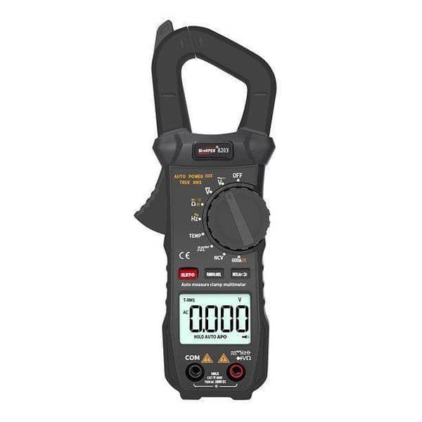 Winapex 8203 Digital Clamp Meter: 600A True RMS Multimeter for AC/DC with NCV