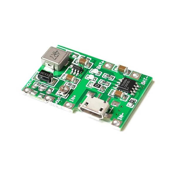 TP4056 Lithium Ion Battery Charger With DC To DC Step Up Boost Converter Module