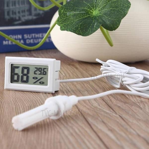 Digital Hygrometer Temperature & Humidity Meter | Indoor Outdoor Climate Gauge for Home & Greenhouse