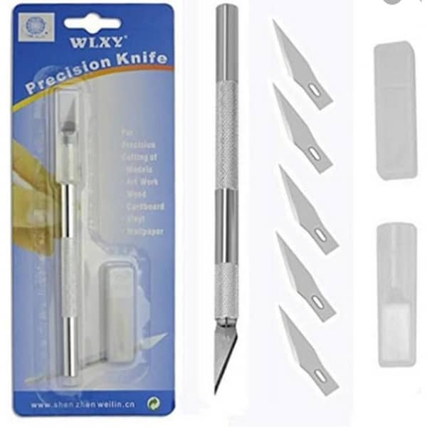 6 pcs WLXY Precision Art Hobby Knife Set for Crafts, Scrapbooking, and Mobile Repair