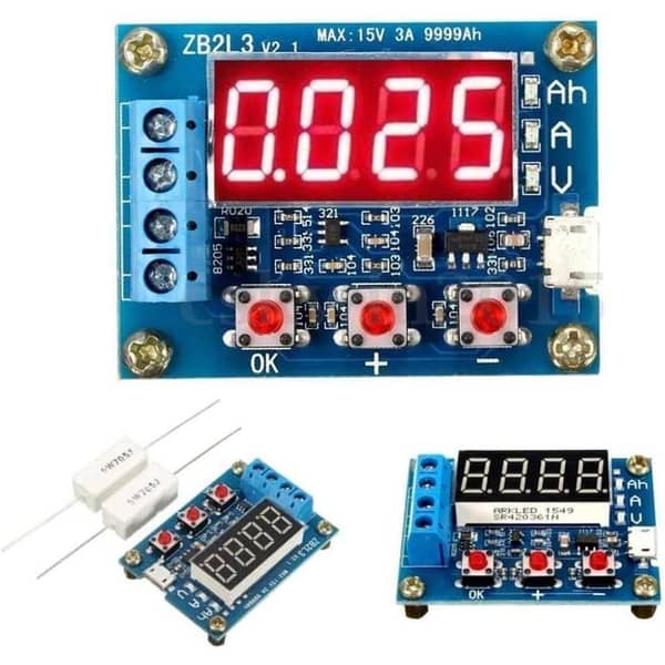 ZB2L3 1.2v-12v Li-ion Lithium Battery Capacity Tester Discharge Tester