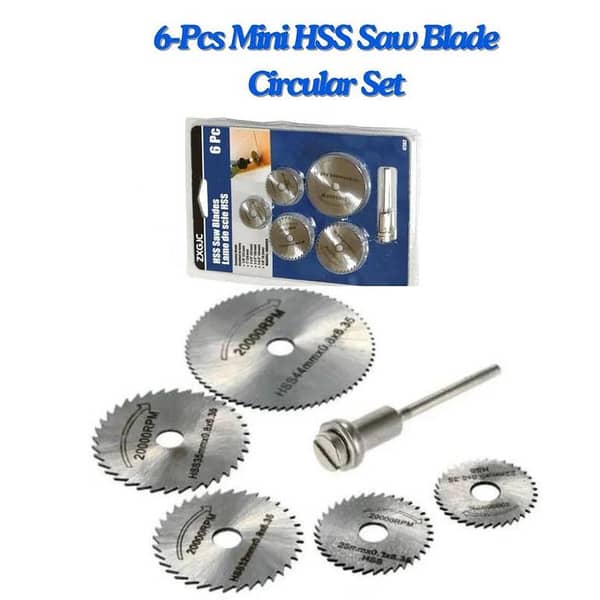 Mini HSS Saw Blade Circular Set for Wood, Plastic, Metal and PCB