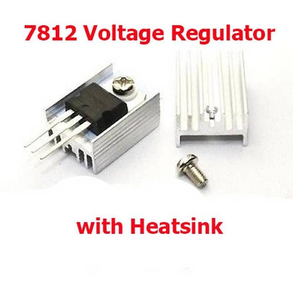 LM7812 L7812 LM7812CV Linear Voltage Regulator 12V IC with Heatsink