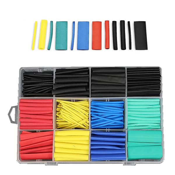 530 Pcs Heat Shrink Tubing insulation assorted kit heat shrink sleeves wire repair electrical cable protection