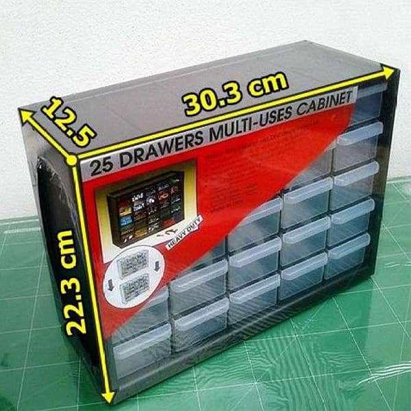 25 drawer cabinet Plastic drawer box Organizer cabinet Storage box drawers Parts cabinet Hardware organizer Jewellery drawer box Makeup drawer cabinet Tool drawer storage Office stationery box Plastic cabinet 25 drawer