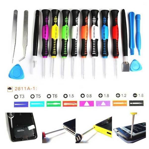16-in-1 Repair Tool Kit 2811: Screwdriver Set for Smartphones and Electronics