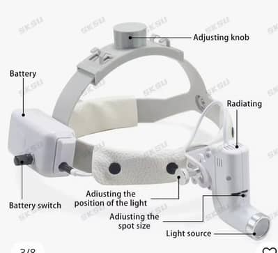 ENT & Dental Headlight |Niceden |5W Adjustable Focus | 6–8 Hours|