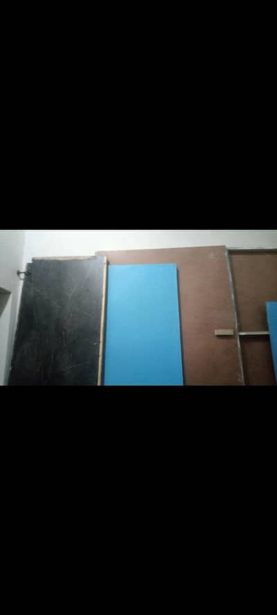 Hard Board sheet with gola frame. . blue color