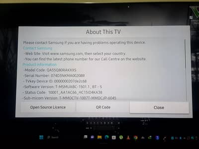 SAMSUNG Q80R 55inch orignal led 120hz refresh rate