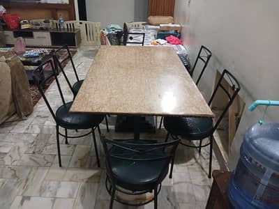 six seater dinning table