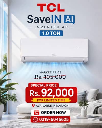 Haier 1 Ton DC Inverter Split AC – Brand New