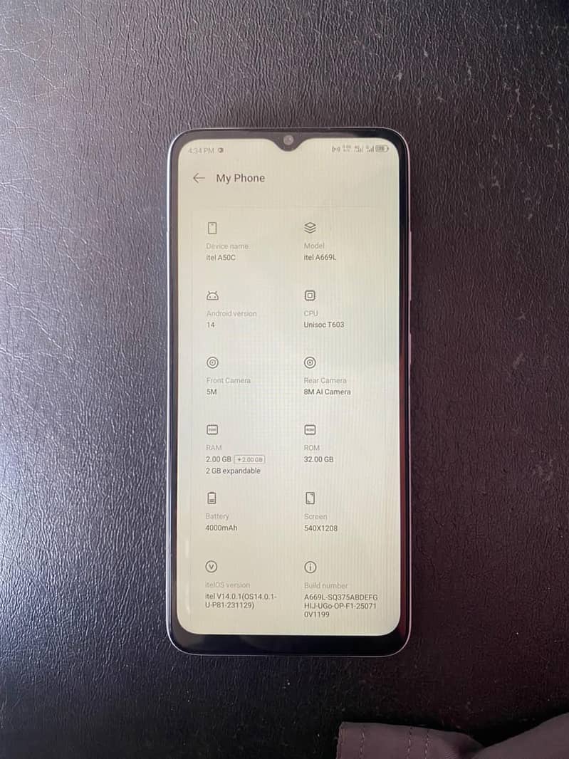 Itel A50C 8