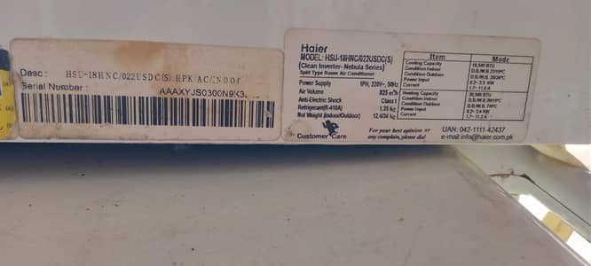 haier DC inverter ac