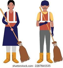 sanitery worker