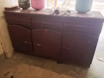 Wooden counter Available