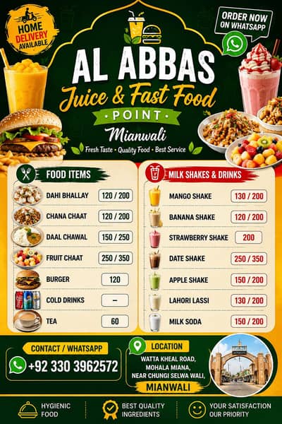 JUICE AND FAST FOOD POINT