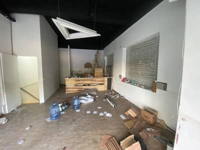 Ideally Located 3 side corner 550 sqft shop with basement available for rent with extra Plot.