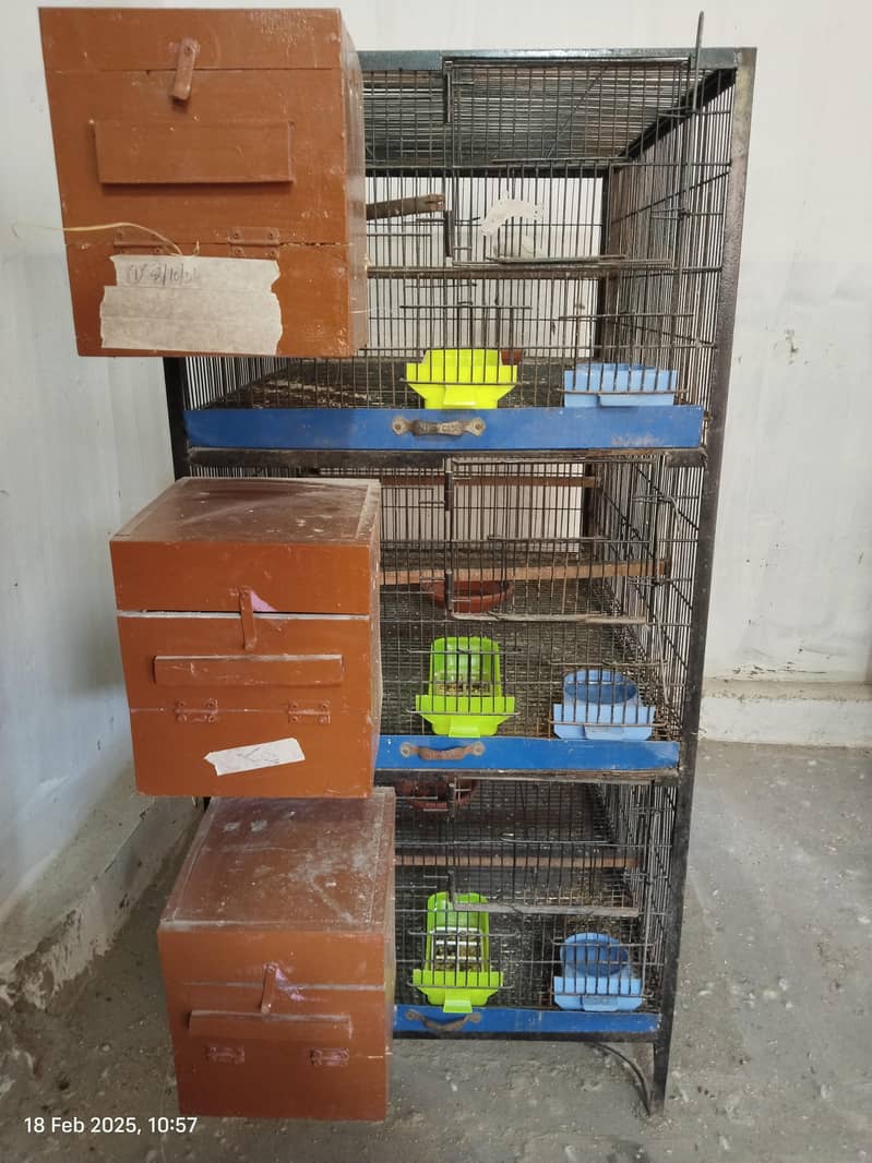 Cage 3 portion fixed angle + boxes 0