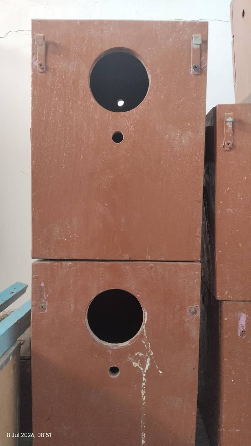 Cage 3 portion fixed angle + boxes 6