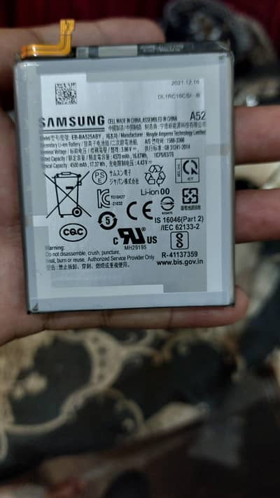Samsung A52s 5G battery