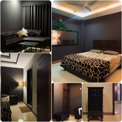 1bed fully luxury furnished appartment available for rent in bahria town phase 4 Civic centre