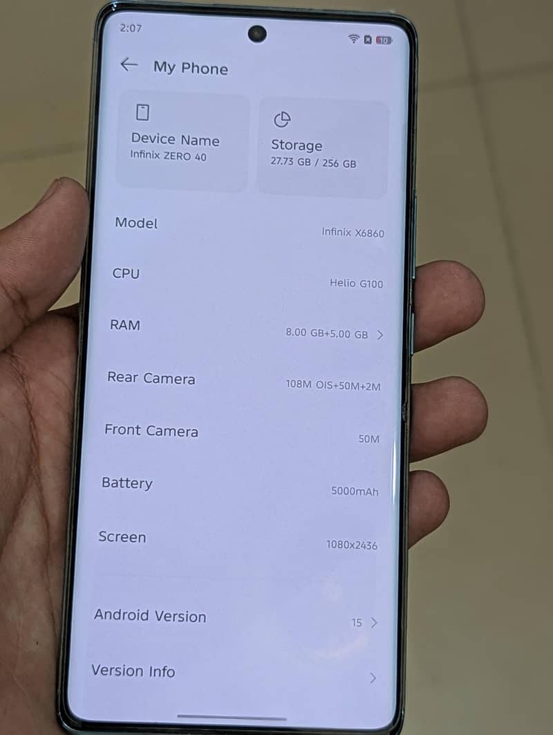 Infinix Zero 40 7