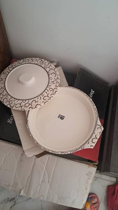 dinner set new double glazed malamine
