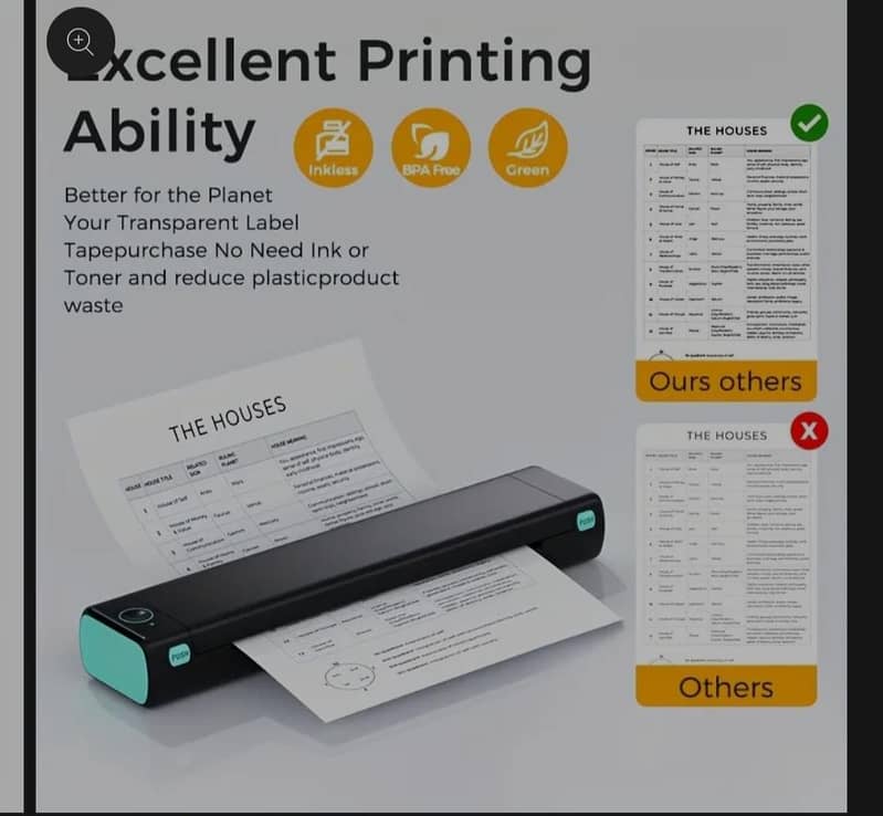 Tatoo bluetooth printer A4 size 4
