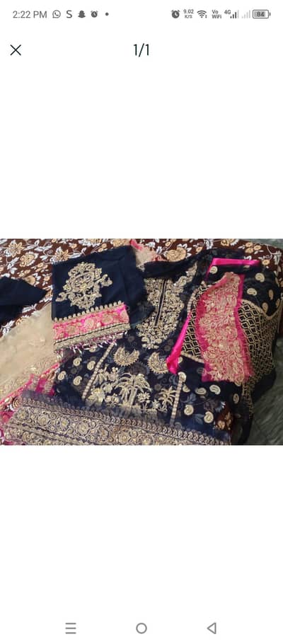 3 piece dress shafoon