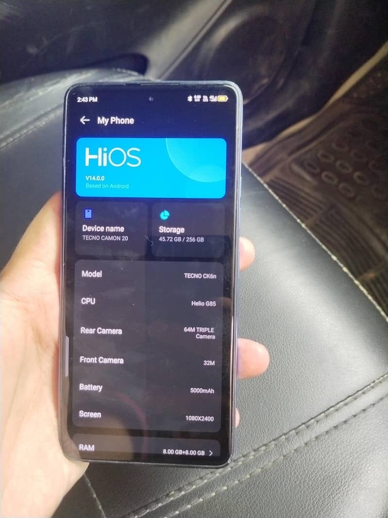 Tecno CAMON 20 0