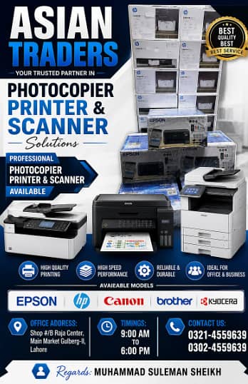 Professional Photocopier Printer & Scanner Solutions Available Rental